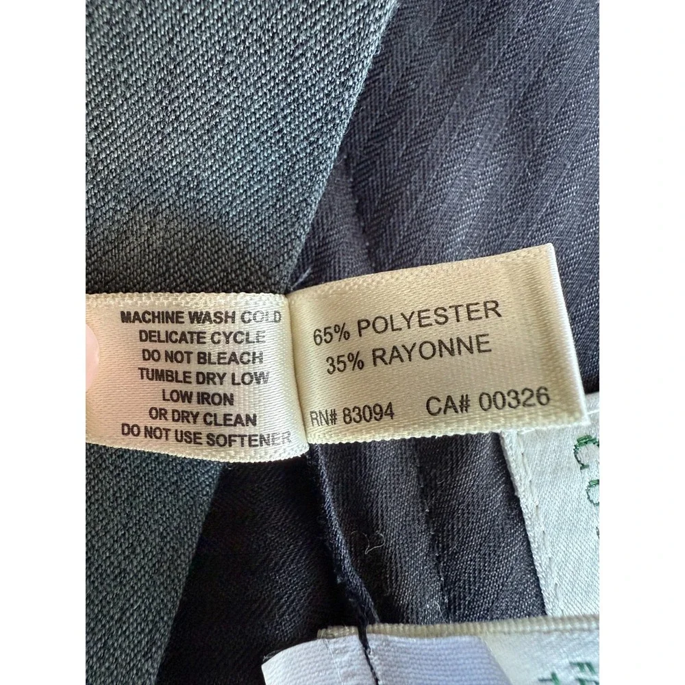 Cutter & Buck Gabardine Dress Pants Mens 36x30 Grey Flat‎ Front Formal Classic